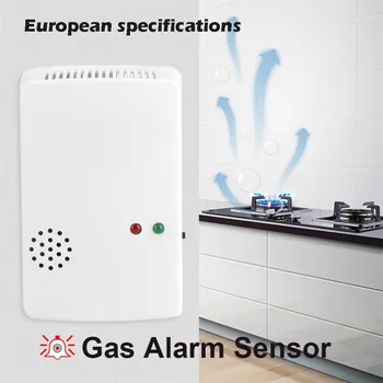 

Gas Detector 85db Natural Gas Leak Alarm Sensor Detector Home Security Tool EUR family High quality gas detecting alarm sensor