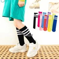 Children's Socks autumn girls middle tube pile stockings candy color classic college style football stockings half high tube 4