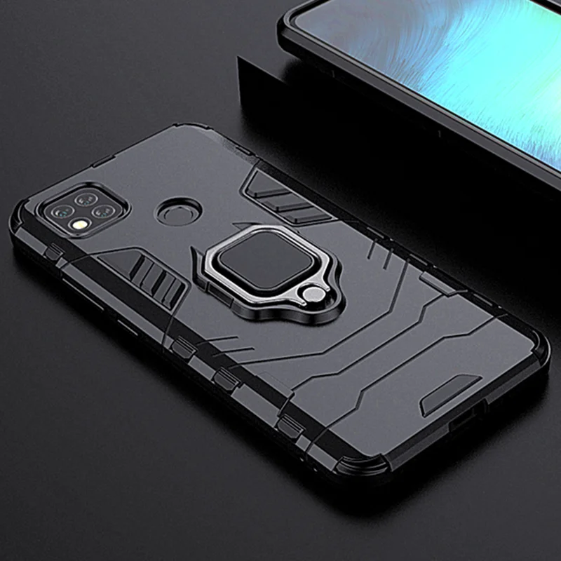 Чехол для xiaomi redmi 9C NFC чехол с магнитным кольцом и подставкой 6 53 дюйма etui бампер