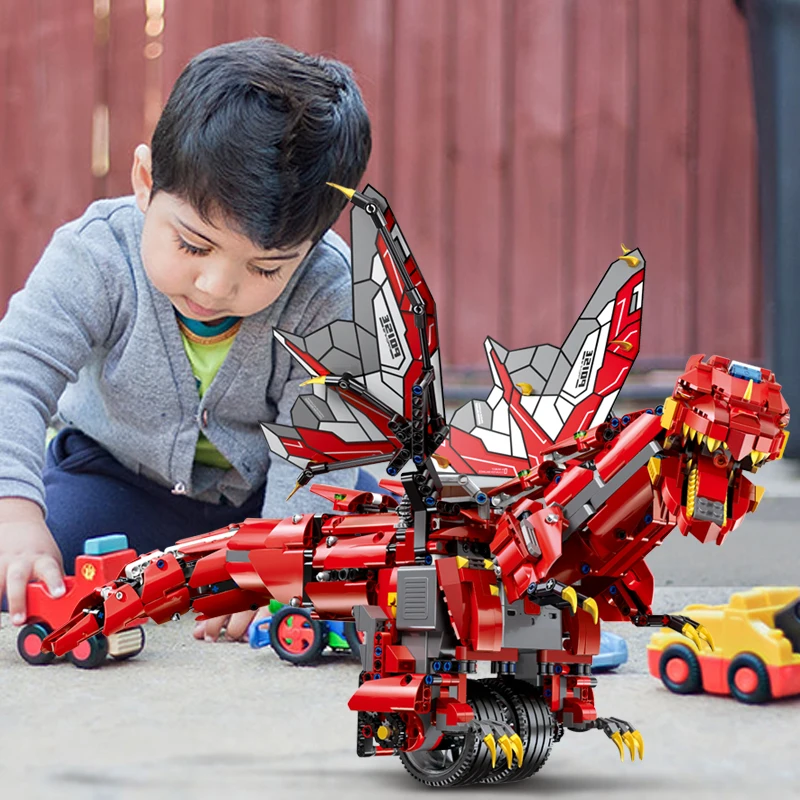 

Assemble RC 2.4Ghz intelligent balance programming dinosaur building blocks legeodly bricks educational toys gifts for children