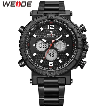 

WEIDE Men Watch Relogio Military Digital Stainless Steel Wrist Watch Relogio Masculino Quartz Watch Military Luxury Men Watch
