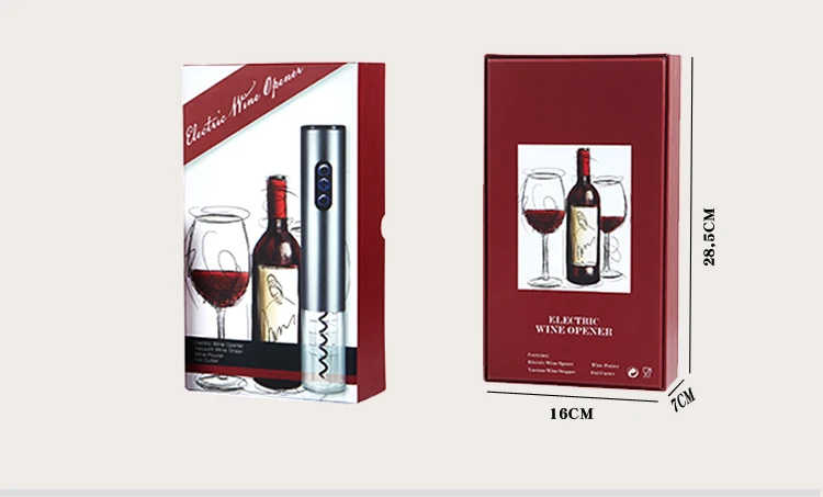 SUNWAY Wine accessories kit 2019 promotional electric wine bottle opener gift set with pourer stopper logo