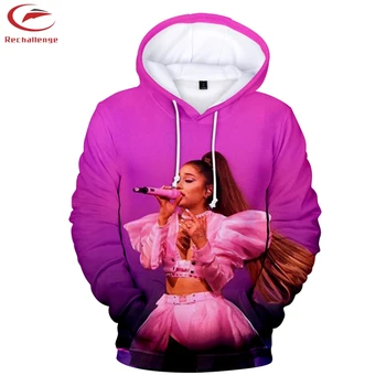 

Ariana Grande Hoodies and Sweatshirts Men's New 3D Fashion Hooded Clothes Ariana Grande 2019 Hip Hop Sports Hooded Pullovers