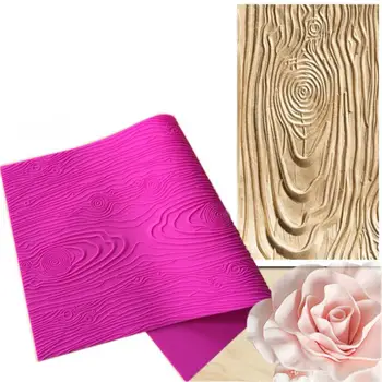 

Large Size Tree Bark Texture Wood Pattern Silicone Fondant Mold Cake Sugar Chocolate Decorating Baking for Cake Decoration