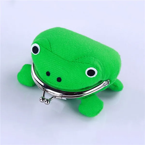 1 PC Frog Coin Purses Women's Wallet Pouch Manga Shape Fluff Clutch Wallet Purse Coin Holder Kids Girls Gift