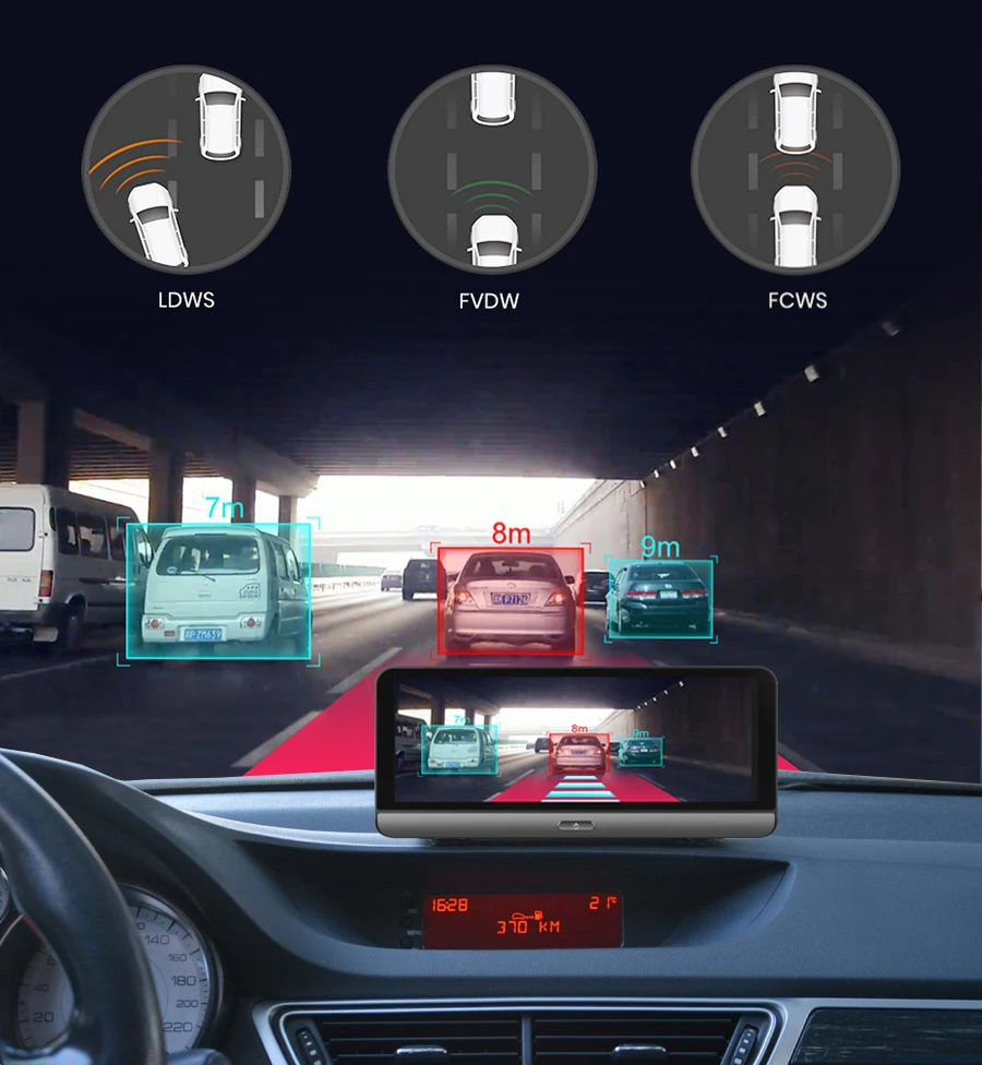 Anfilite 7," Автомобильный видеорегистратор Камера 4G ADAS Android gps навигатор регистратор видео видеорегистратор с двумя камерами s
