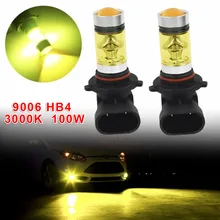 PARA O CARRO 2 pçs/set 9006/HB4 12V100W3000K E39E60E90 Acessórios DO CARRO AMARELO LEVOU FAROL LUZ de NEVOEIRO PARA BMW