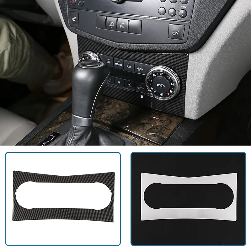 ABS углеродное волокно для Mercedes benz C Class W204 2008 2009 2010 кондиционер воздуха с