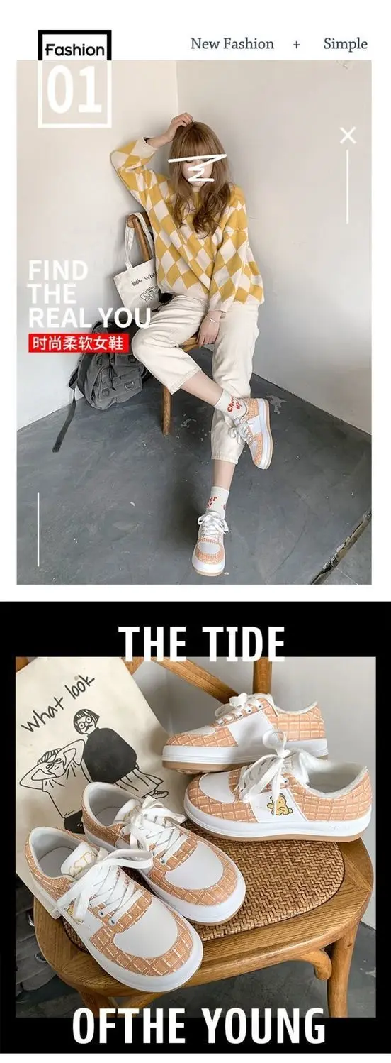 2021 Fashion New Women Lolita Kawaii Canvas Sports Shoes Female Platform Tenis Feminino Vulcanized Sneakers Zapatillas Mujer