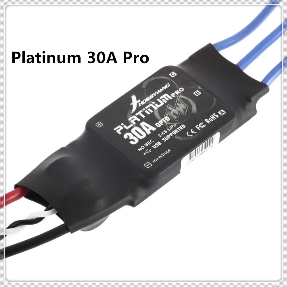 1pc Hobbywing Platinum 30A Pro 2-6S ESC Electric Speed Controller OPTO Specially for Multirotor