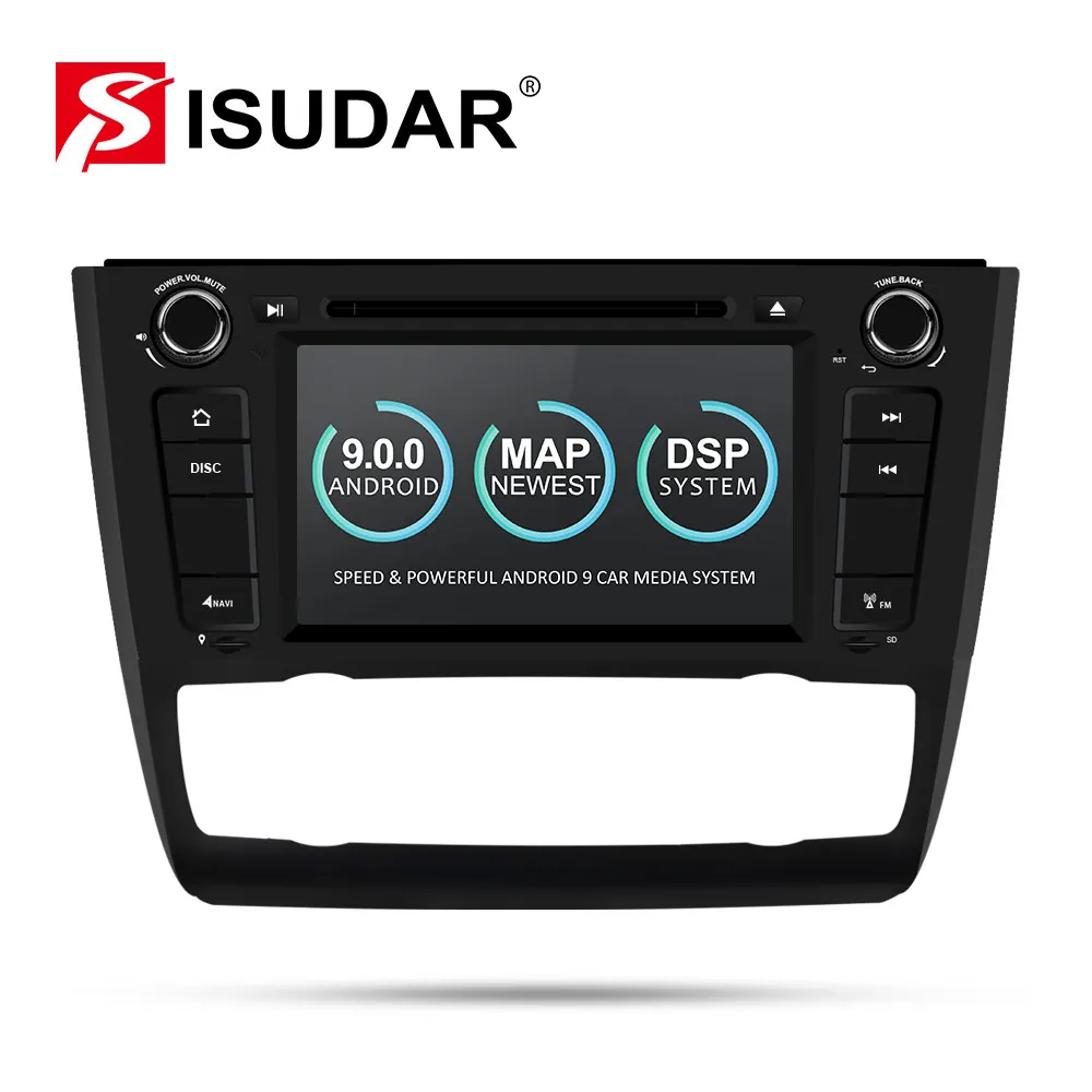 Isudar 2 Din Авто Радио Android 9 для BMW 1 серии E81/E82/E88 2004 2011 Автомобильный мультимедийный