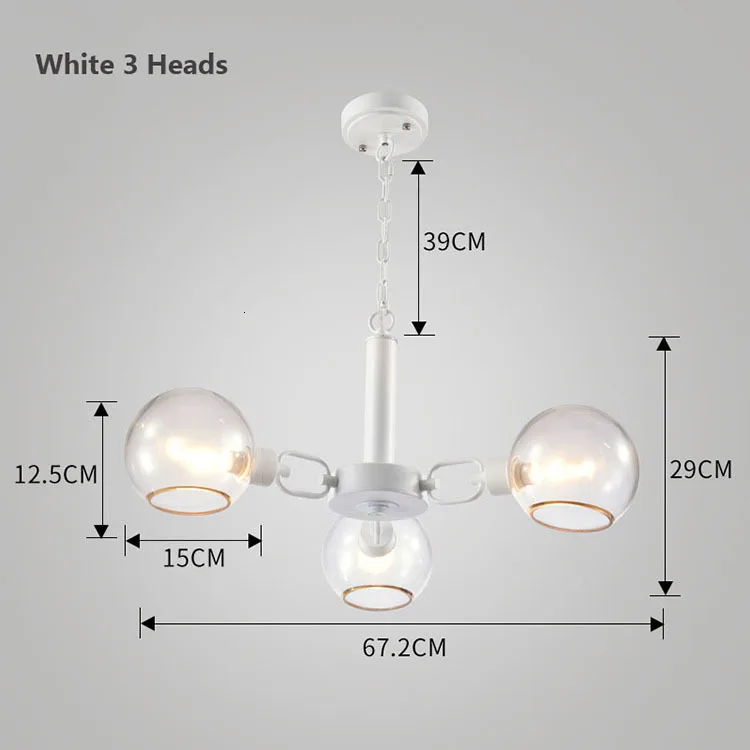Modern Glass Pendant Light Nordic Dining Room Kitchen Light Designer Hanging Lamps Avize Lustre Lighting