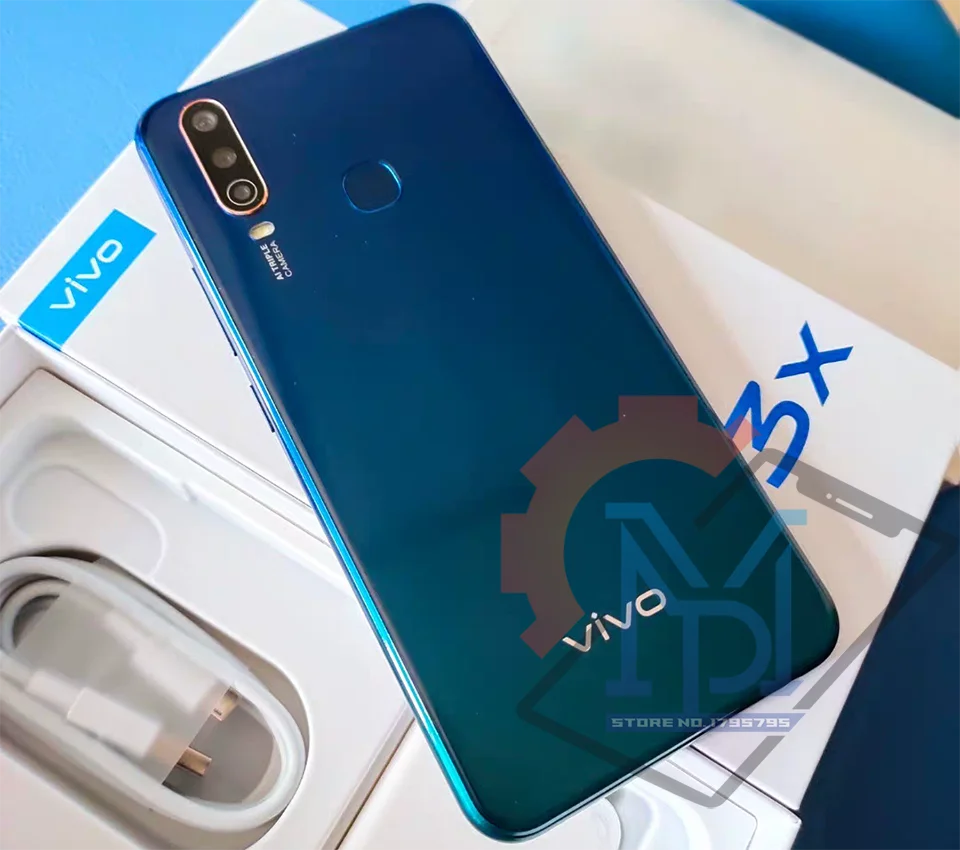 Мобильный телефон vivo U3x, экран 6,35 дюйма, 3G ram, 32G rom, Восьмиядерный процессор Snapdragon665, большая батарея 5000 мАч, камера МП, Samrtphone