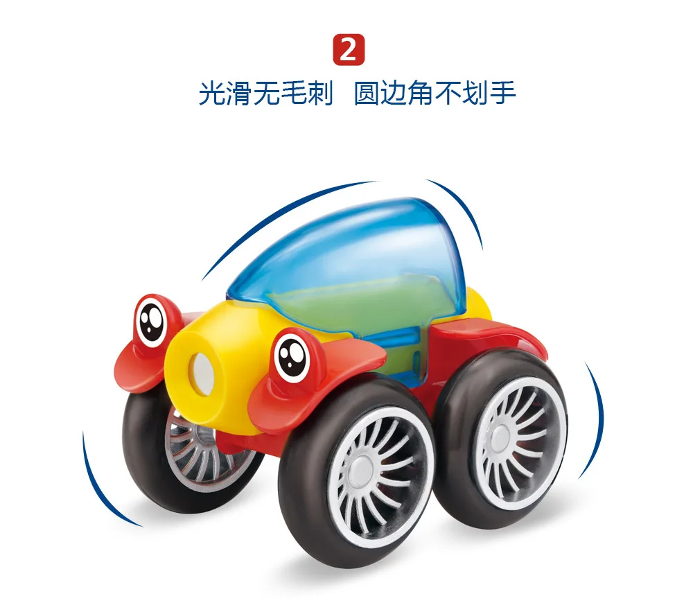 

Teanre da DIY Magnetic Story Children'S Educational Creative Assembled Engineering Vehicle Airplane Large Particles Building Blo