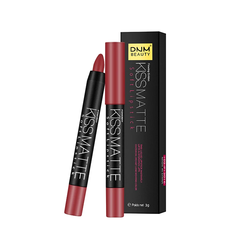 

19 Colors Sexy Matte Lip Stick Lipliner Lip Liner Pencil Matt Nude Lipsliner Pen Set Beauty Makeup Tool Cosmetic 1 PCS