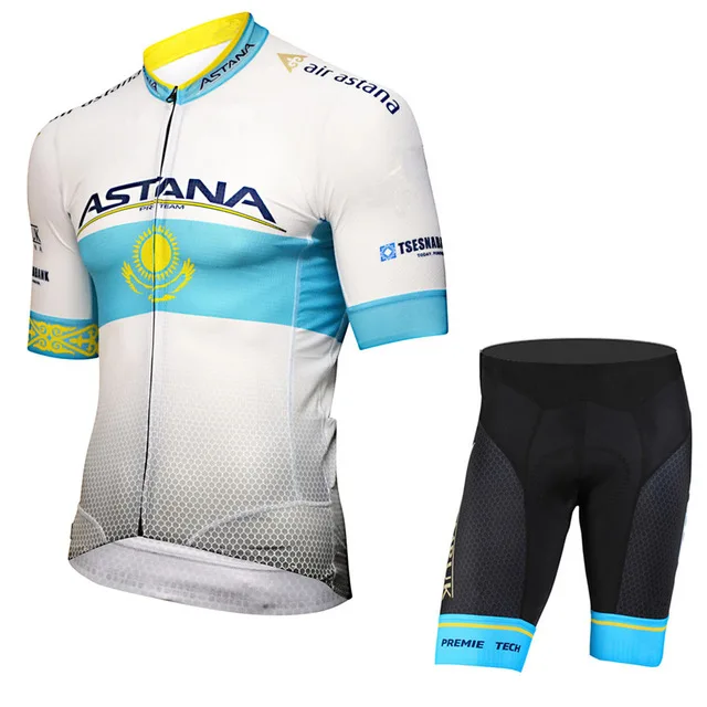 Мужская одежда для велоспорта Астана майки для велоспорта Одежда для велоспорта Велоспорт/Летняя команда дорога Cycliste 9D гель - Цвет: C7