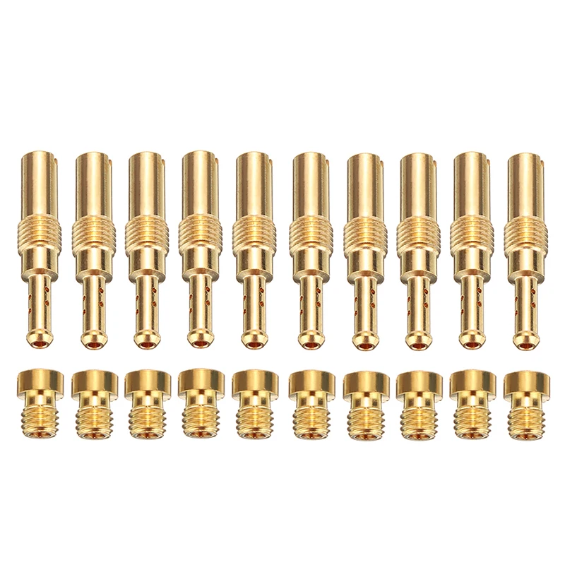 20pcs Set Slow/Pilot Jet Main Jet For PWK Keihin OKO CVK Mikuni KOSO Motorcycle Carburetor Vice injectors Nozzle
