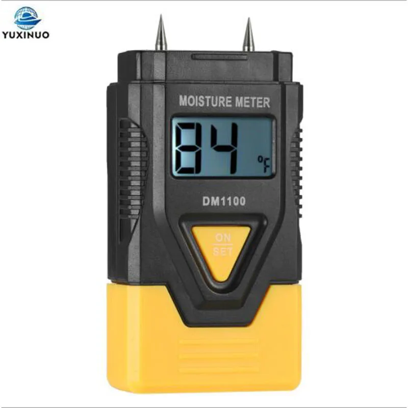 Dm1100 Lcd Two Pins Digital Wood Moisture Density Meter Concrete