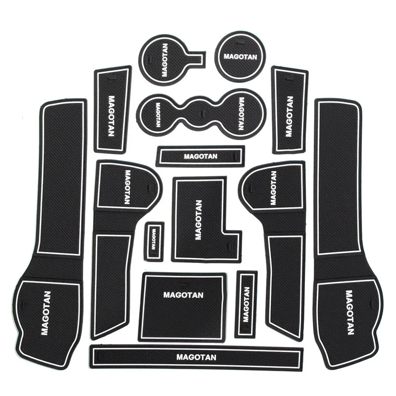 

Factory Direct Selling Volkswagen Brand New Magotan Gate Slot Pad Coaster Car Modified Interior Trim Only Slip Mat Dust Pad