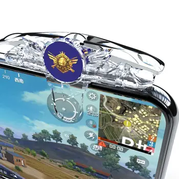 

Durable Gamepad Classic Delicate Texture 2pcs F302 Gamepad Joystick for PUBG Game Trigger Fire Button Aim Key Controller