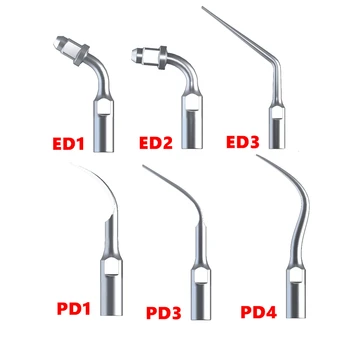 

5pcs Dental Ultrasonic Scaler Endodontic Tip ED1 ED2 ED3 for DTE SATELEC NSK Perio Scaling Tip PD1 PD3 PD4 Oral Care Tools