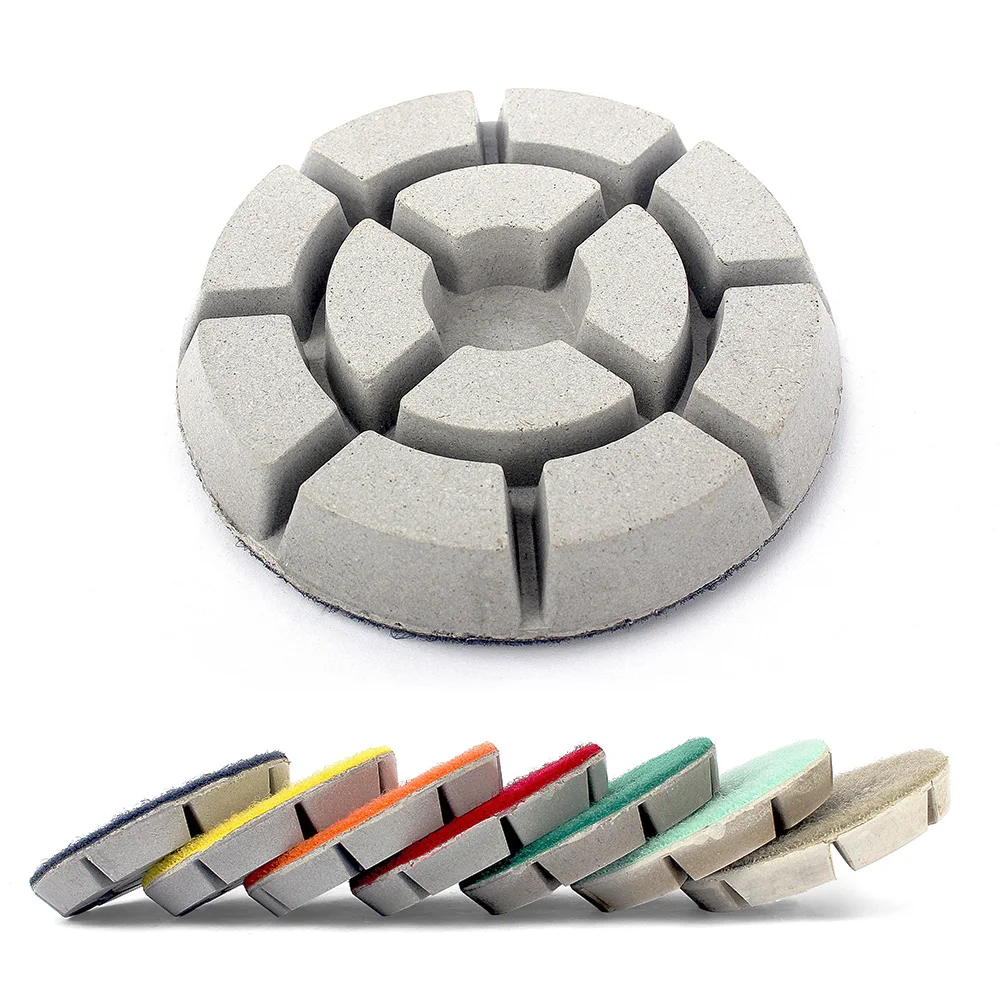 3PCS / 3" 4" Diamond Polishing Pad Dry Wet Use Floor Stone Sanding Disc