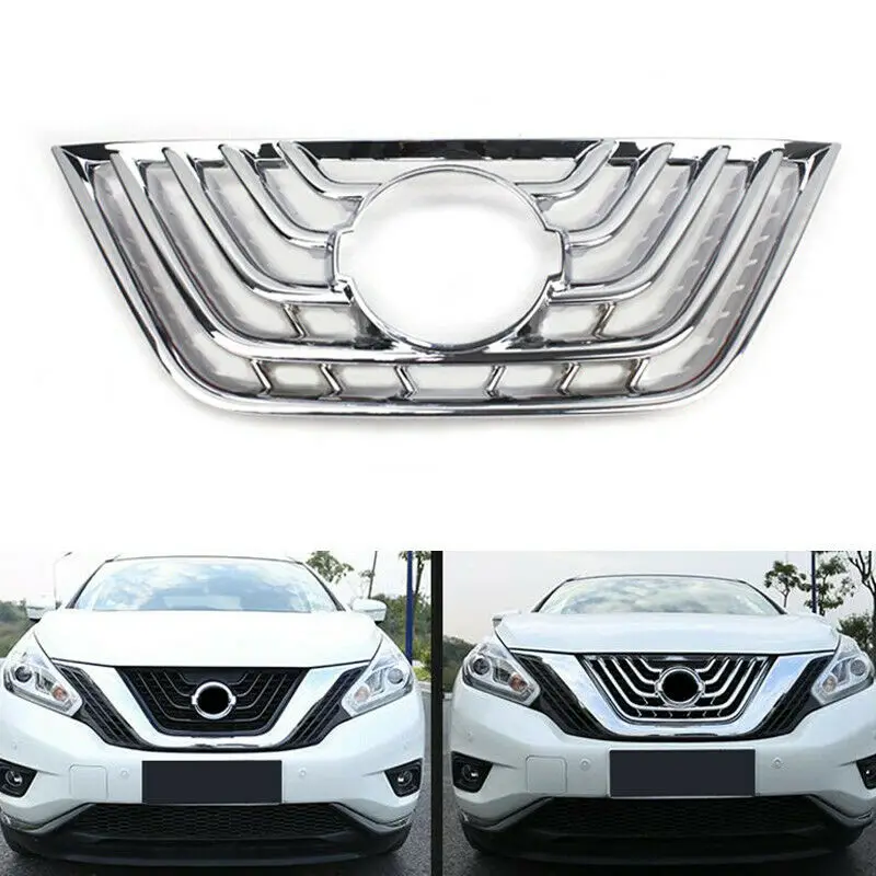 

ABS Front Grill Grille Cover Trims For Nissan Murano 14-16 paste style kr
