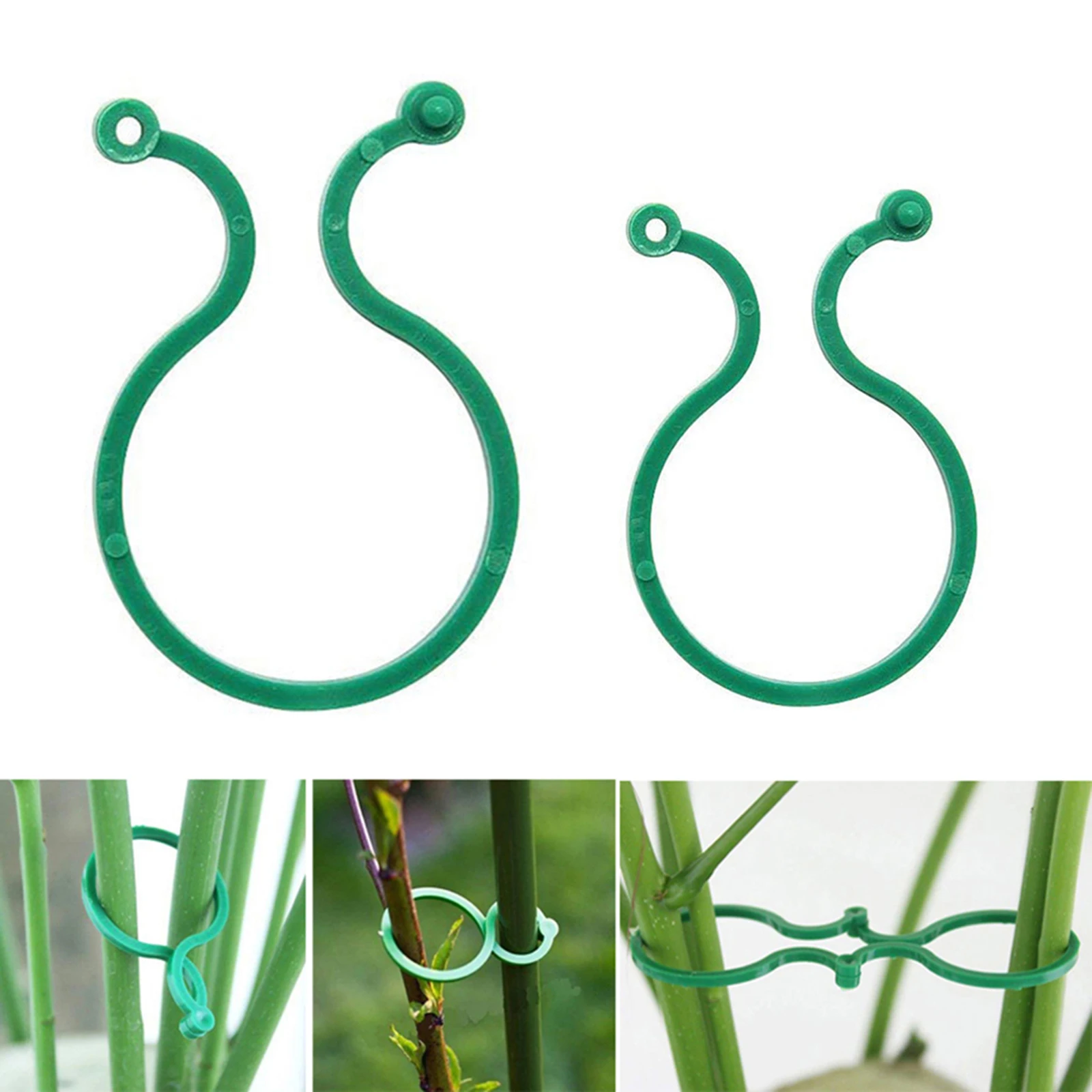 

150pcs Reusable Plastic Plant Clips Supports Connects Protection Grafting Fixing Tool Gardening Supplies for Vegetable Tomato