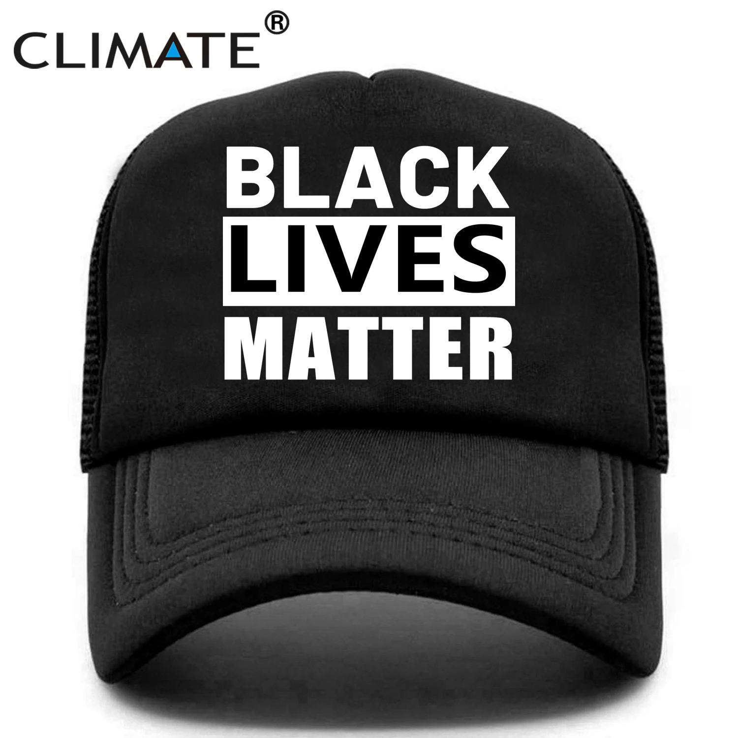 

CLIMATE Black Lives Matter Cap I Cant Breathe Antiracism Cap Antiracist Mesh Trucker Cap Hat