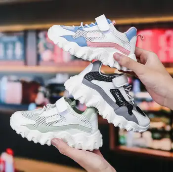 

Summer new outdoor kids shoes breathable flat boys girls school sport shoes Net cloth casual sneakers baby running shoes sandals