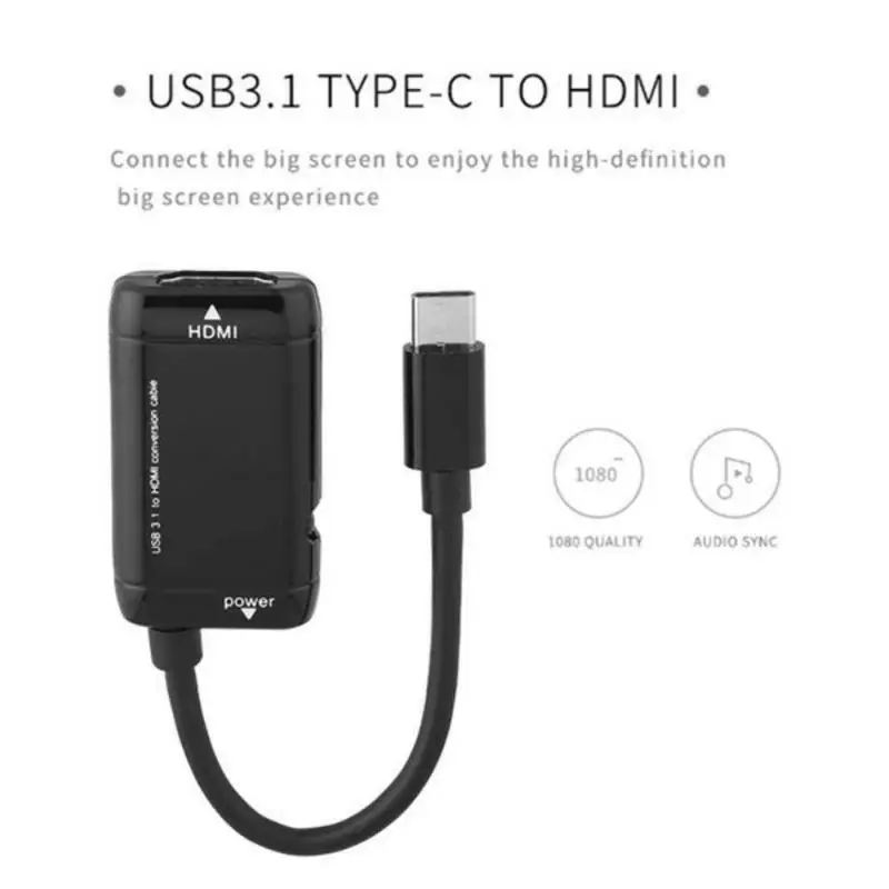 USB-C type C к HDMI адаптер USB 3,1 кабель для MHL Android телефон планшет