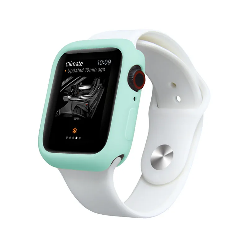 Cover For Apple Watch case 44mm 40mm 42mm 38mm 45mm 41mm accessories Silicone bumper screen Protector iWatch series 7 6 5 4 3 SE