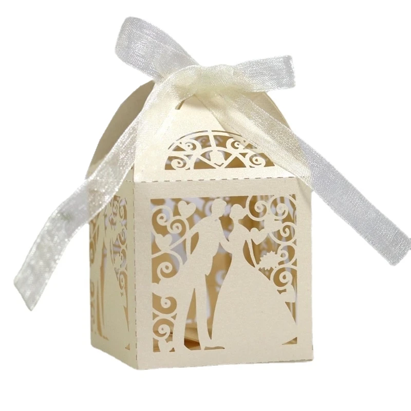 25 stücke Hochzeit Braut Bräutigam Boutique Geschenk box für Gast begünstigt Verpackung Party Valentinstag Geschenke Verpackungs boxen Großhandel
