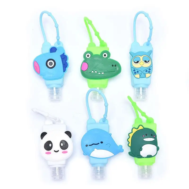 1PC 30ml Cute Silicone Mini Hand Sanitizer Hand Gel Holder Portable