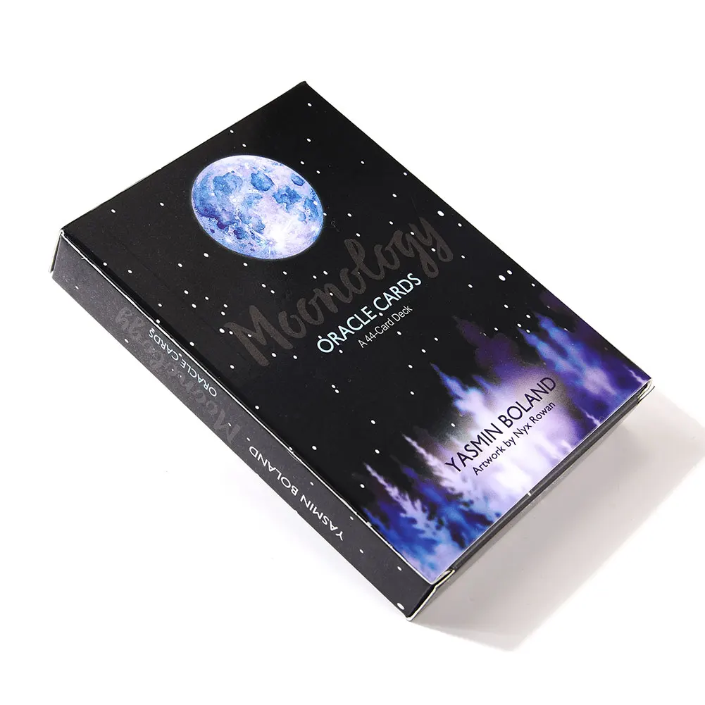 44 шт Набор карточек для настольных игр и набор справочников для Moonology Oracle Tarot английские карточки палубные игры для семейных вечерние игральные карты