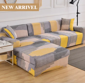 

Sectional Floral Sofa Cover Elastic Couch Covers for Living Room Stretch Slipcover Universal L Shaped Chaise Lounge Tight Wrap