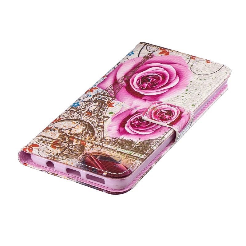 Чехол-бумажник из искусственной кожи для samsung Galaxy S10 S10e S10 Plus A6 A8 J4 J6 J8 J2 CORE NOTE 9 откидная подставка Мягкий силиконовый чехол
