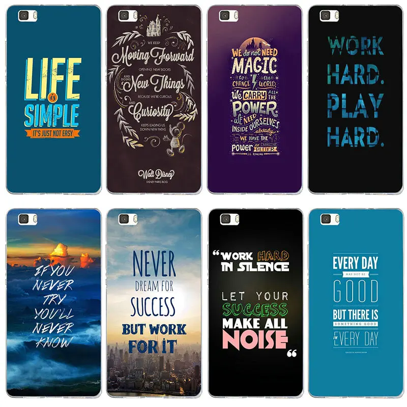 

Soft TPU Phone Case for Huawei P8 P9 P10 P20 P30 Lite Mate 10 Pro Y3 Y5 Y6 II Y7 Honor 6X 7X 9 Plus Inscription Quote Motivation