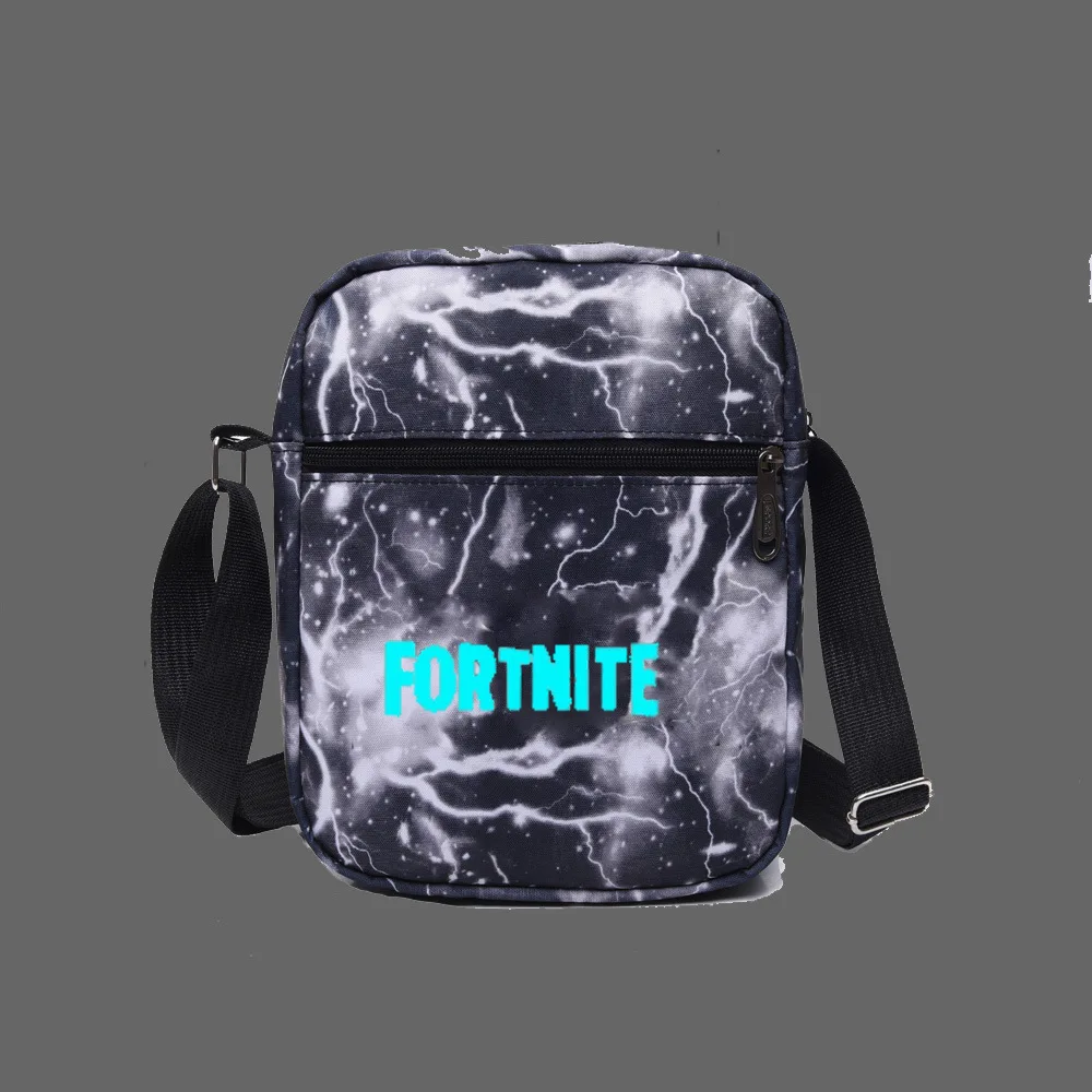 

Fortnite Game Mobilefortress Night Versatile Shoulder Bag Men's And Women's Luminous Starry One-Shoulder Sling Bag Crossbody Bag