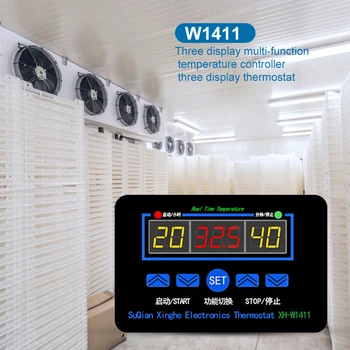 

Digital Thermostat Regulator Temperature Meter Controller Egg Incubator Digital Thermostat Hygrometer Controller 10 Output W1411