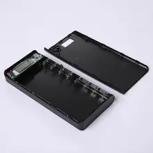 Бесплатный сварочный Мобильный Внешний аккумулятор DIY комплекты 8x18650 чехол аккумуляторной батареи для смартфонов PXPE