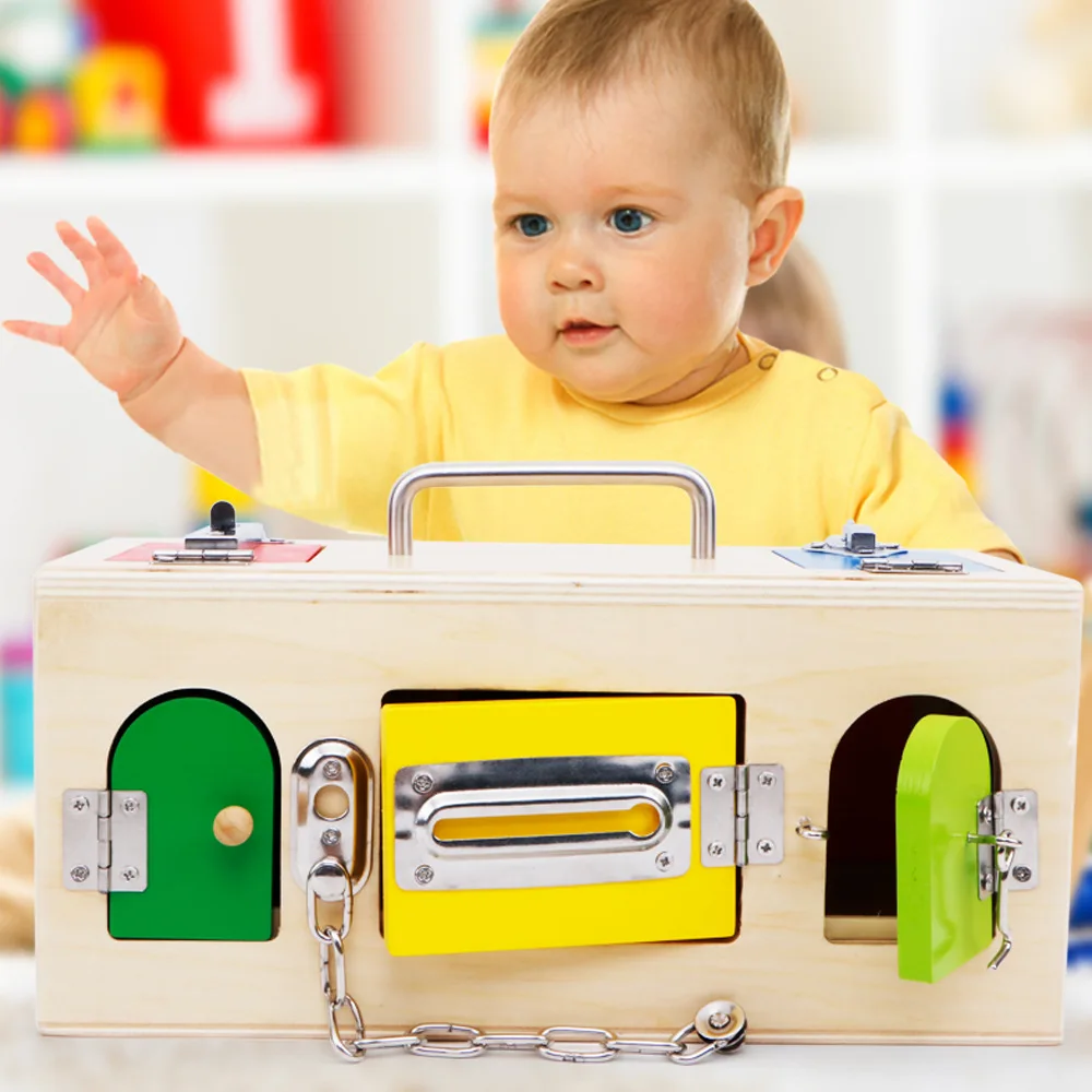 

Montessori Key 1 Unlocking Early Education Children Toys Teaching Aids Lock 2 Montessori 3-Year-Old Set Educational Non-