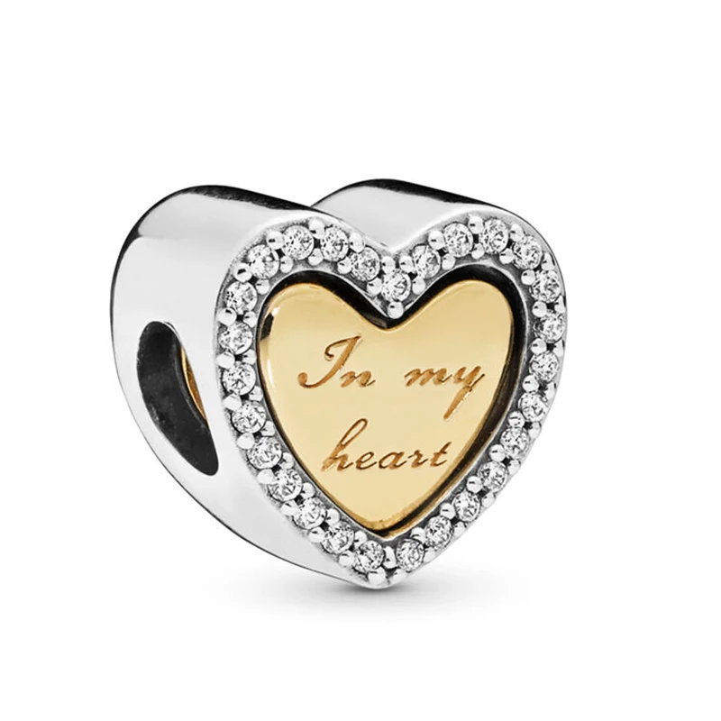 1 комплект подвески Forever In My Heart бусины Подвески подходят для браслета Pandora ожерелье для женщин ювелирные изделия DIY ювелирные изделия ручной