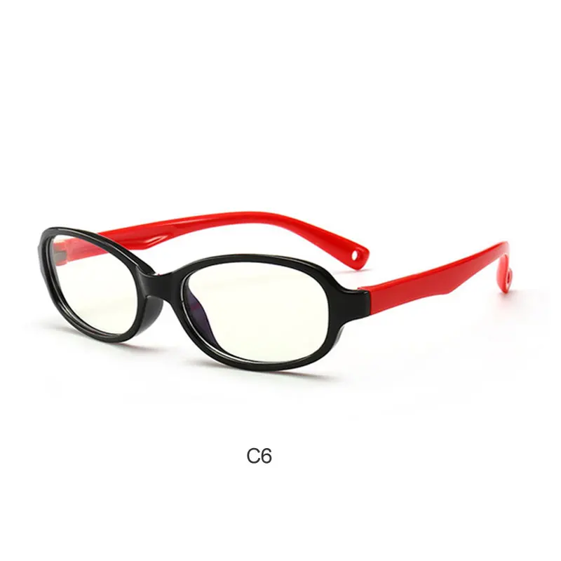 Blue light Kids Glasses Girls Boy Frame Optical Flexible Children Computer Blocking Clear TR90 Eyeglasses Digital Gaming UV400 - Цвет оправы: C6