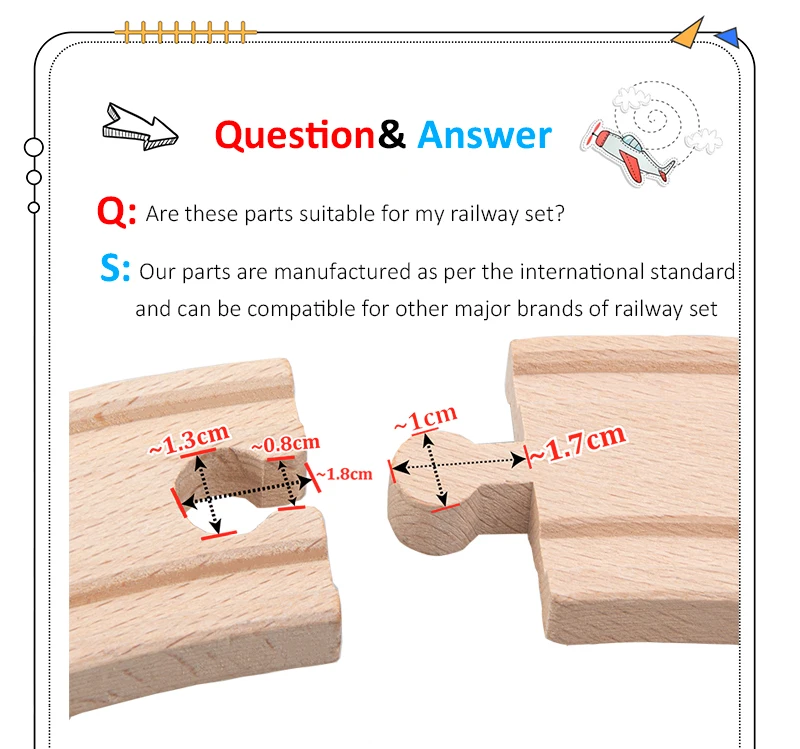 34 модели деревянные части дорожки Бук деревянная железная дорога железнодорожные пути игрушки аксессуары подходят для всех обычных деревянных дорожек