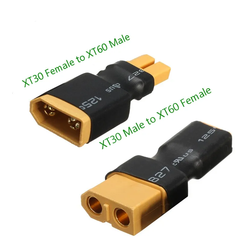 10 шт. переходник с XT30 на XT60 Female/ Female Male Plug для Multi Rotor Lipo Battery Connector RC FPV Racing Drone |