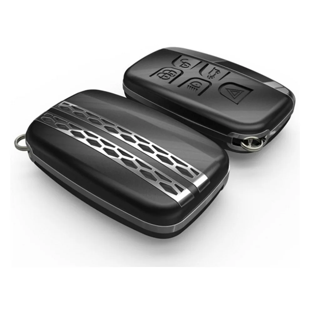 Для Ленд Ровер RANGE Rover SPORT(Land ROVER RANGE Rover SPORT Evoque Discovery Спорт 4 5 для Jaguar XF XFL автомобильный брелок для ключей металлический брелок для ключей аксессуары - Название цвета: Черный
