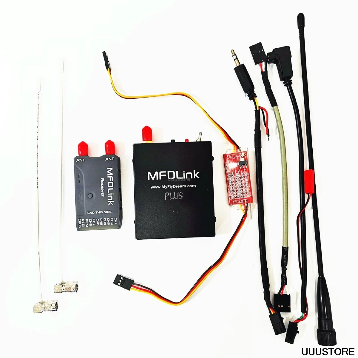 50 км Дальний диапазон MFDLink Rlink 433 МГц 16CH 1 Вт RC FPV UHF Система передатчик с 8 канальным
