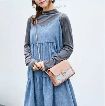 

2019 Square Crossbody Bags For Women Laser Bags Fashion New Shoulder Bag Pack Small Leather Handbag Tote Ladies Messenger Bag