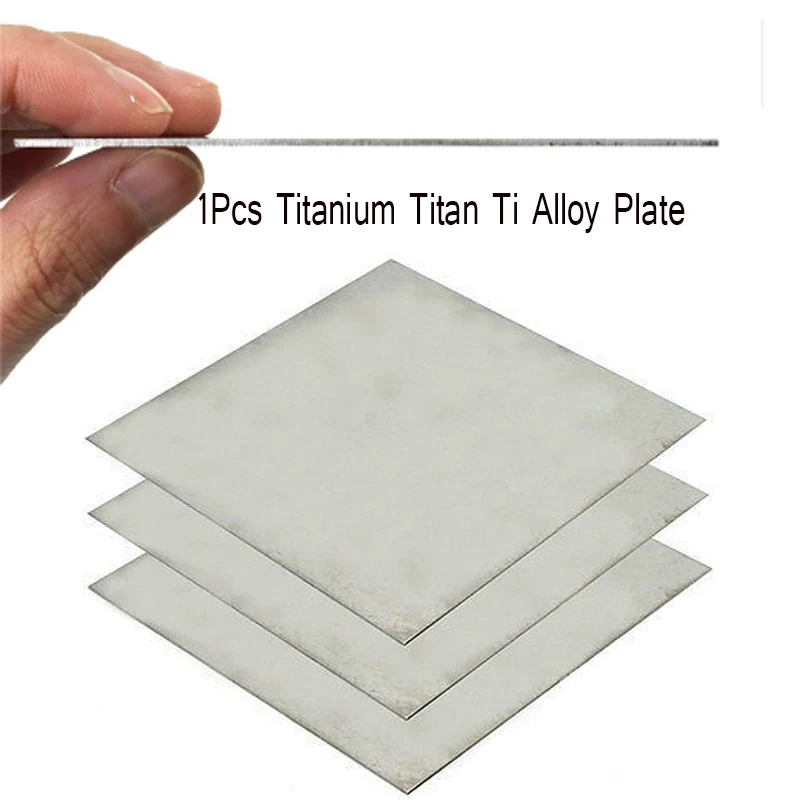 1pcs 0.3mm-4mm Thickness Titanium Ti Plate Sheet 100X100/100X150/150X150/200X200 with High Hardness draining tool titanium plate sheet
